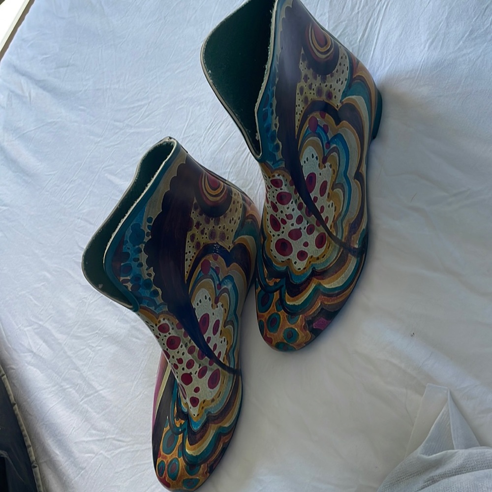Funky rain boots